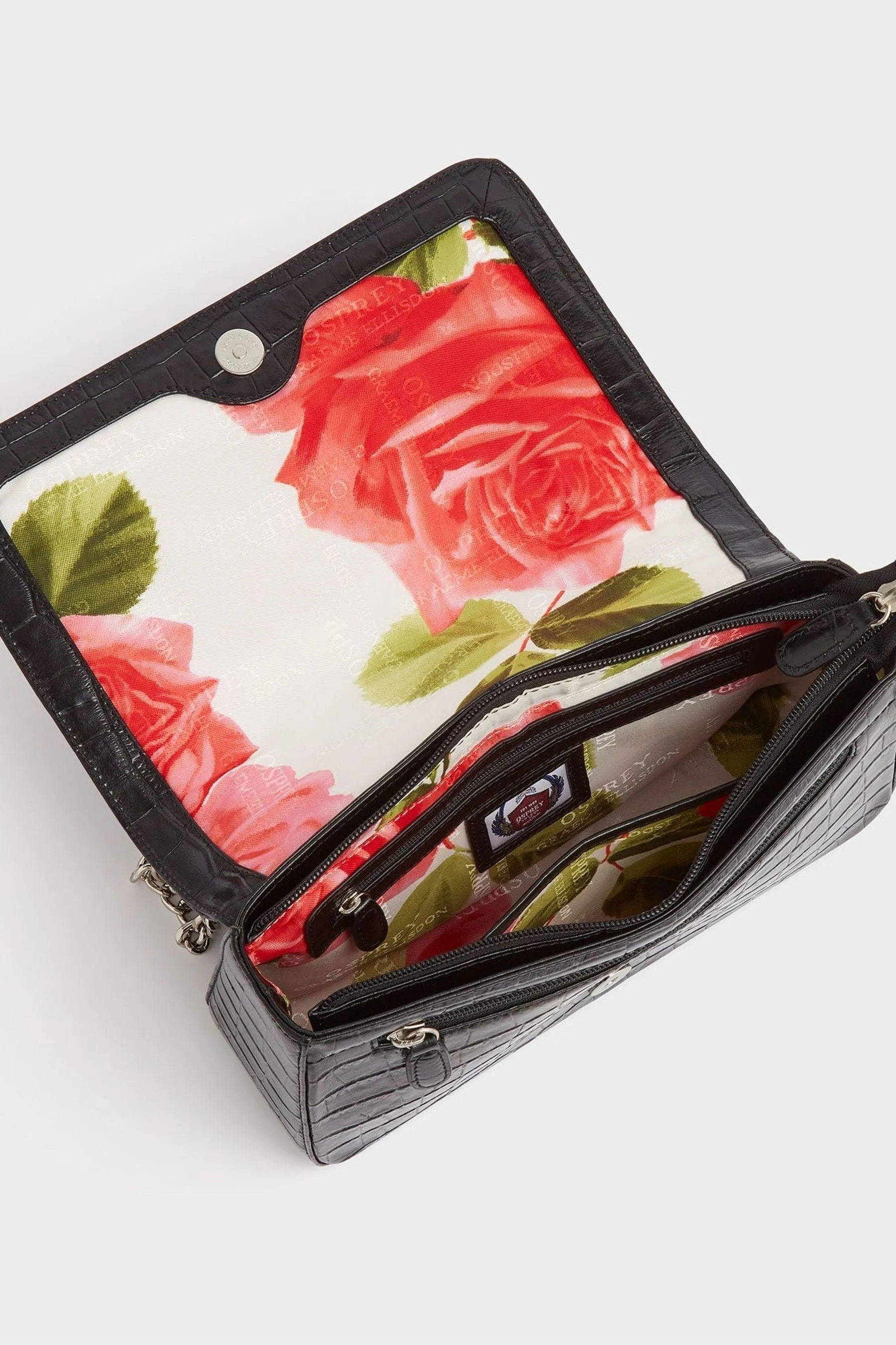 OSPREY LONDON - Eloise - Borsa a tracolla in pelle double-face