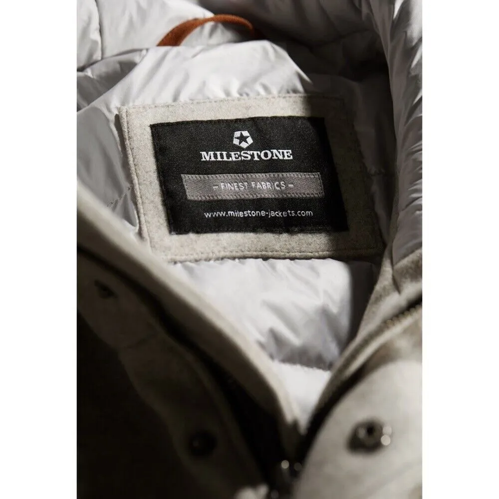Padded parka coat milestone
