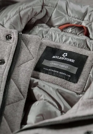 Padded parka coat milestone