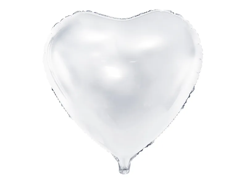 Palloncino foil Herzilein bianco 61cm