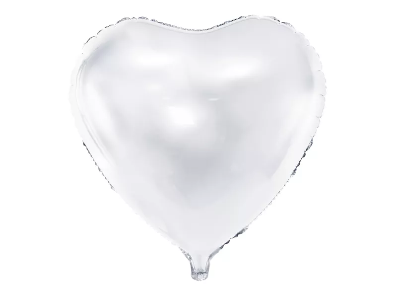 Palloncino foil Herzilein bianco 61cm