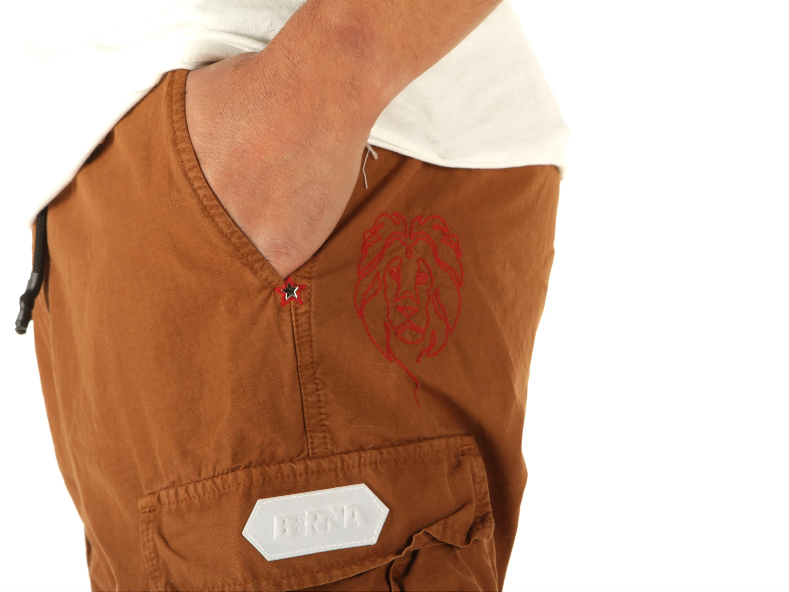 Pantalone Tasconato Coulisse Coccio