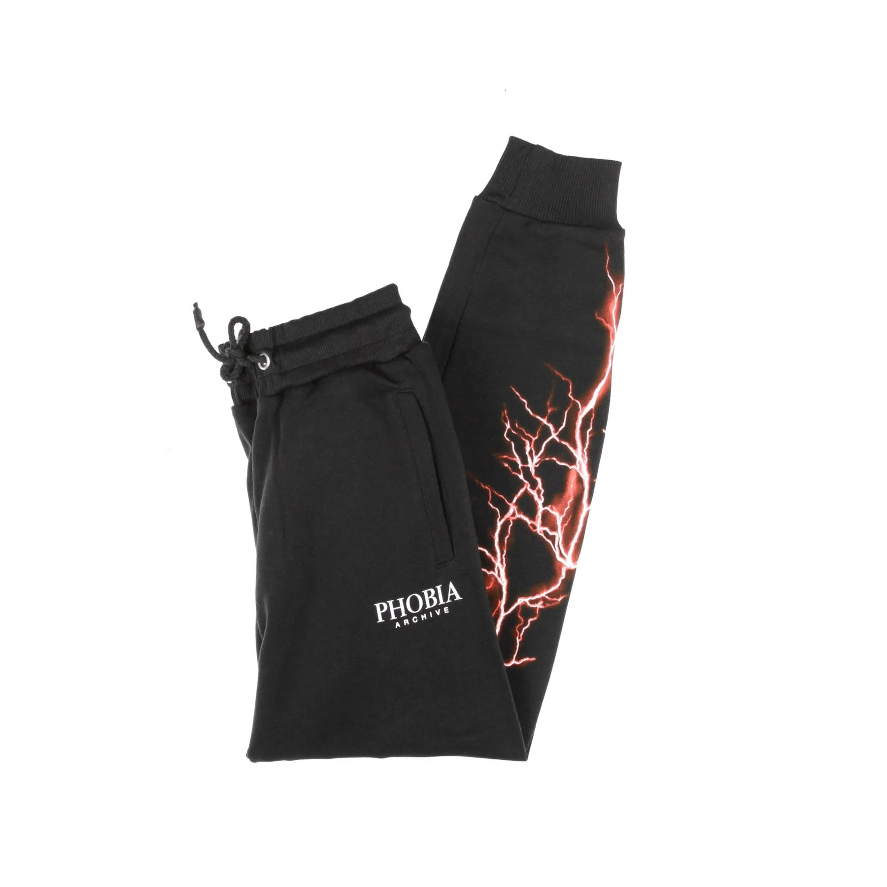 Pantalone Tuta Leggero Uomo Red Lightning Pants Black/red
