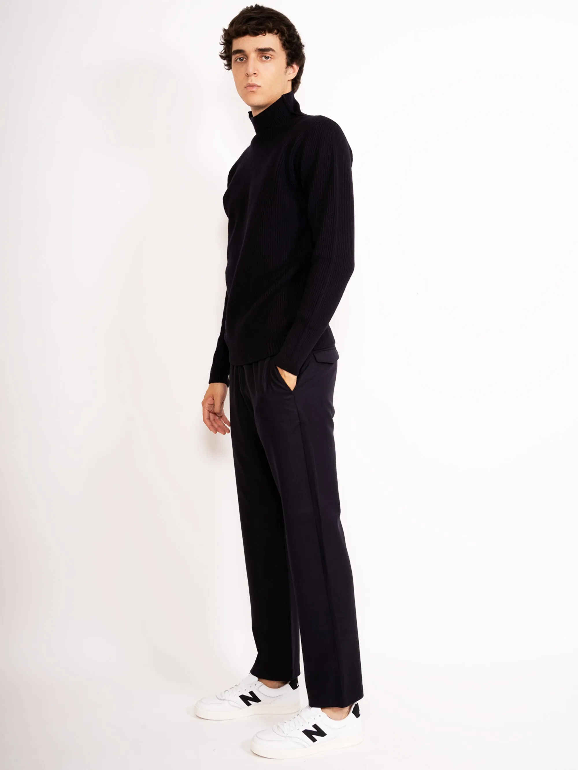 Pantaloni con Elastico Tosador Frare Blu Navy