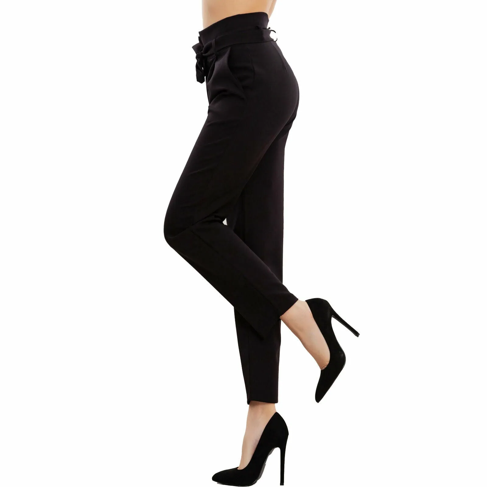 Pantaloni donna lunghi vita VB-10128