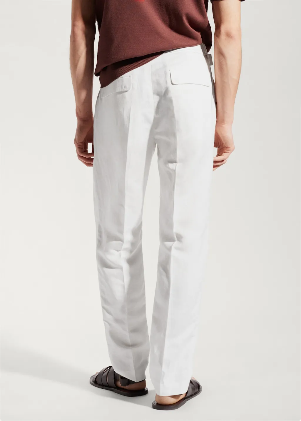 Pantaloni lino cintura