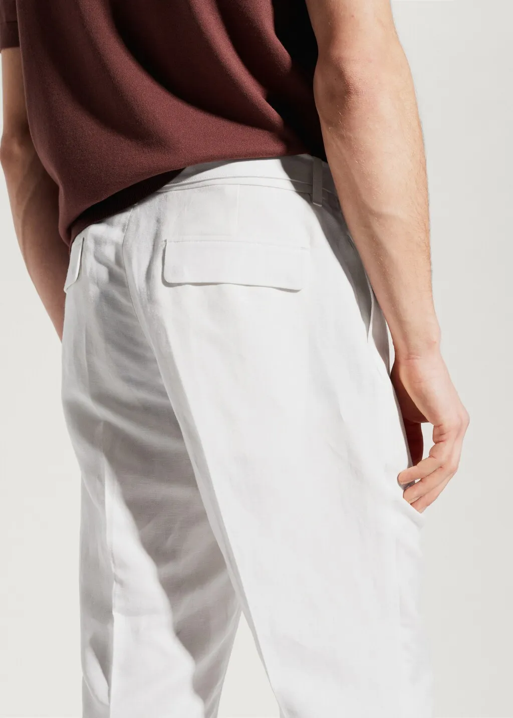 Pantaloni lino cintura