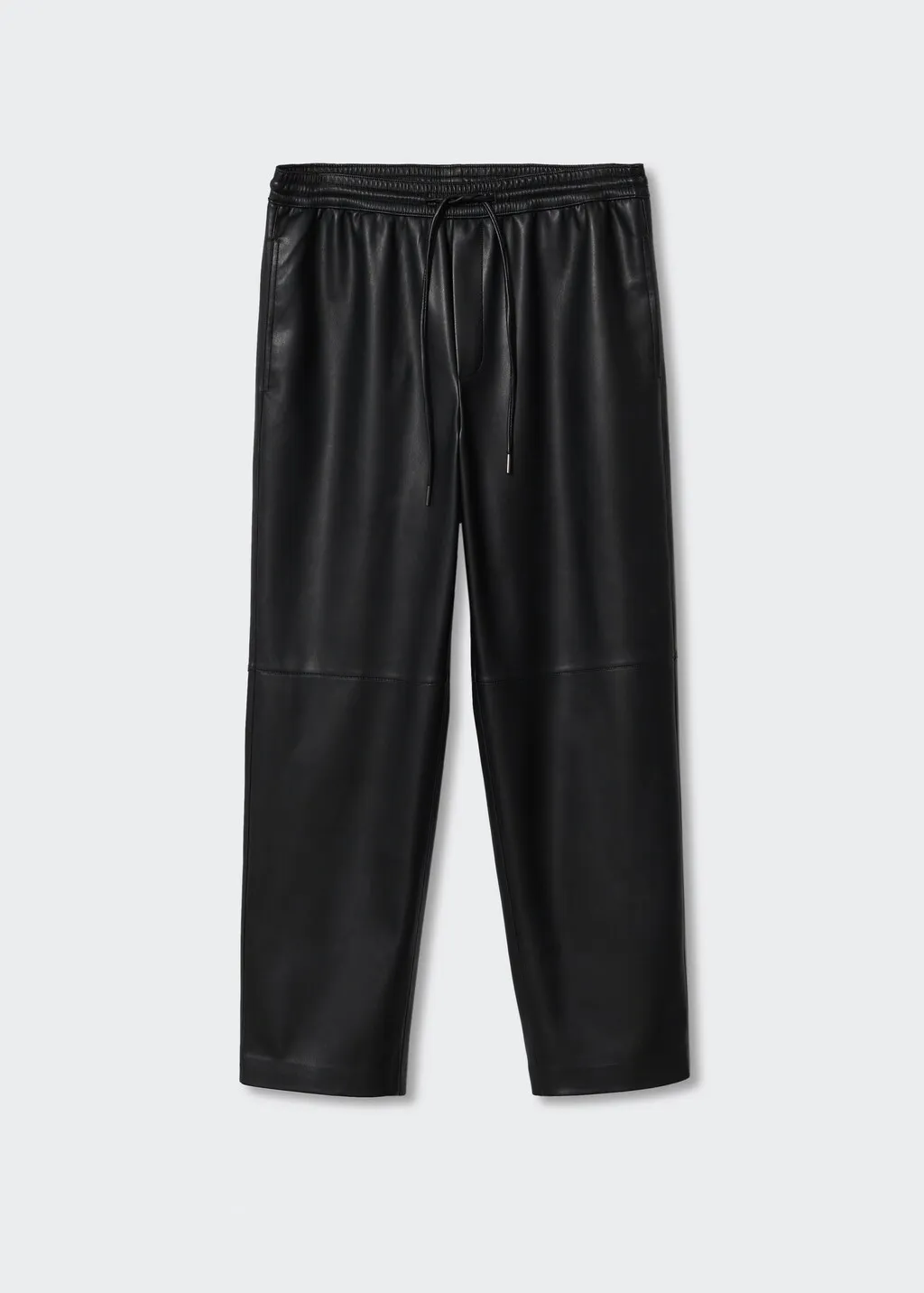 Pantaloni vita elasticizzata similpelle