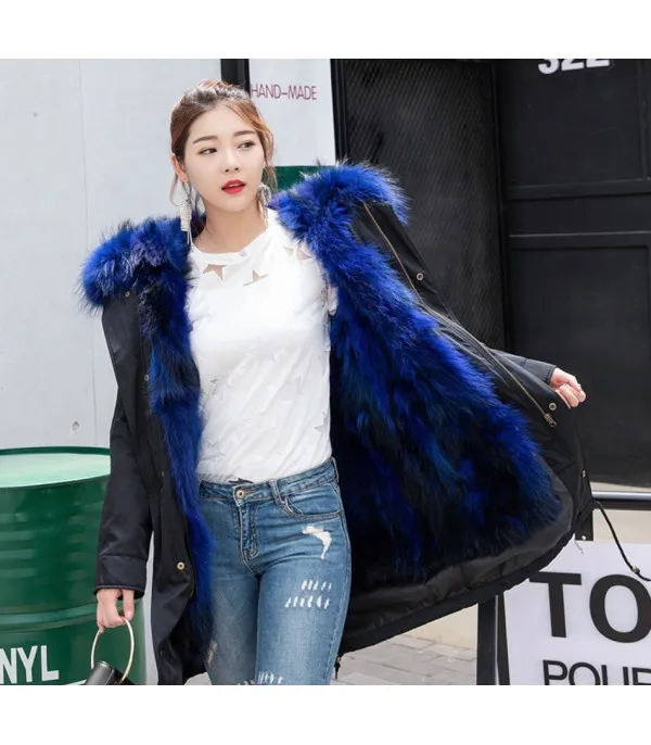 Parka black real