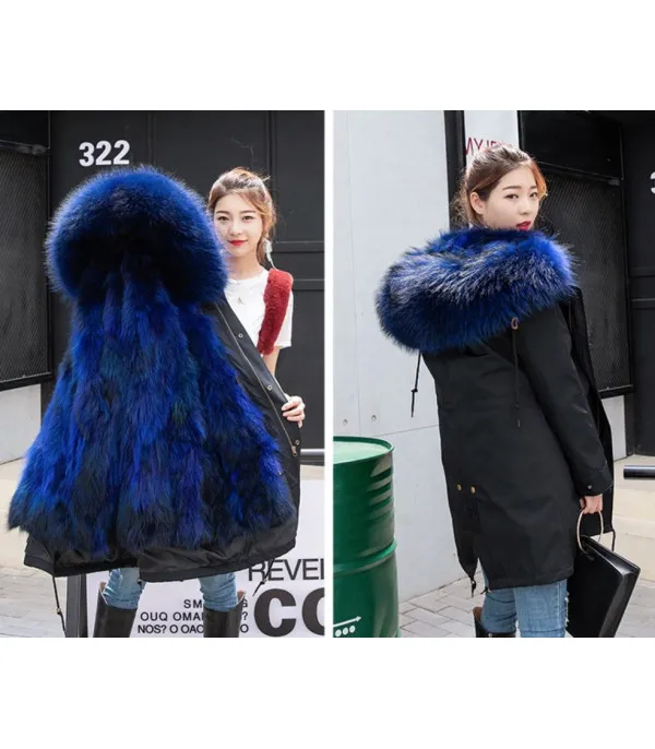 Parka black real