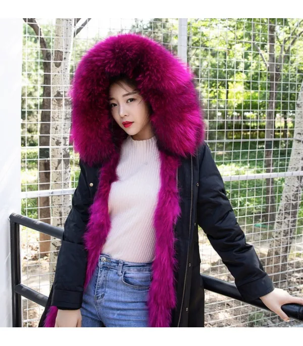 Parka black real