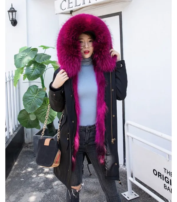 Parka black real