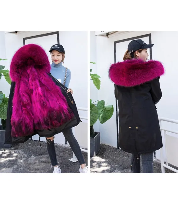 Parka black real