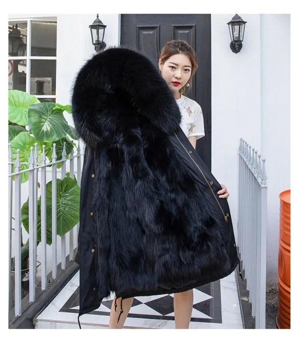 Parka black real