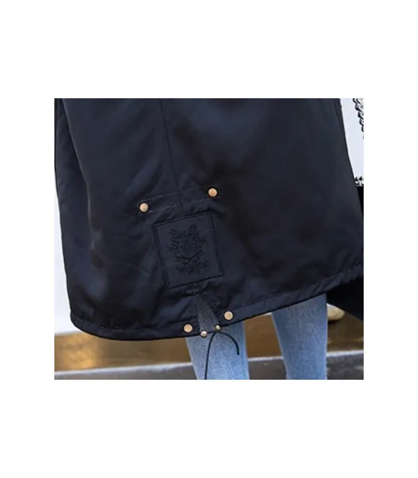 Parka black real