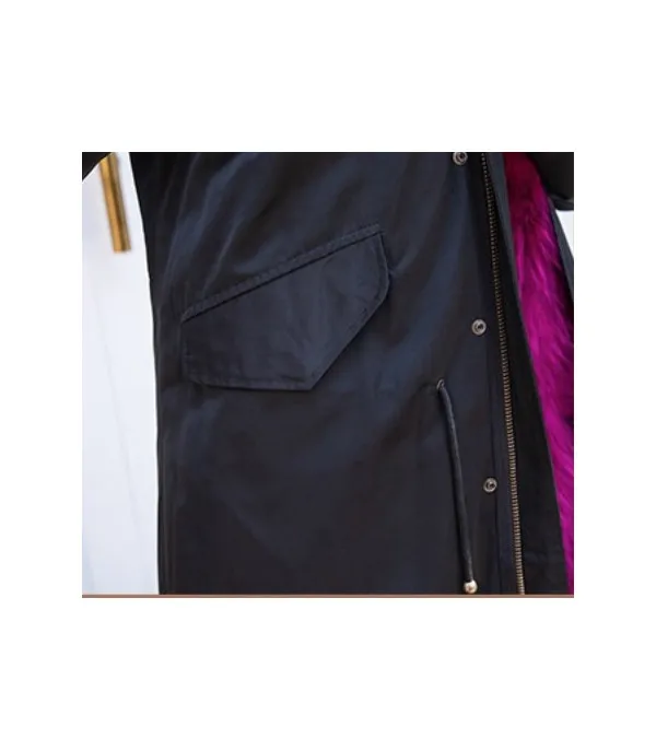 Parka black real