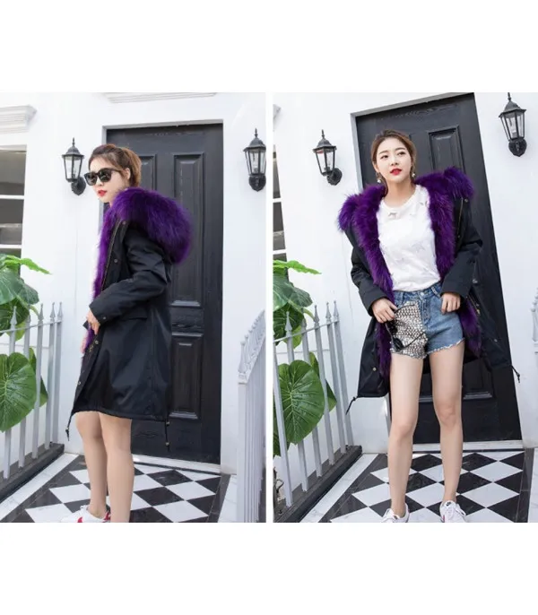Parka black real