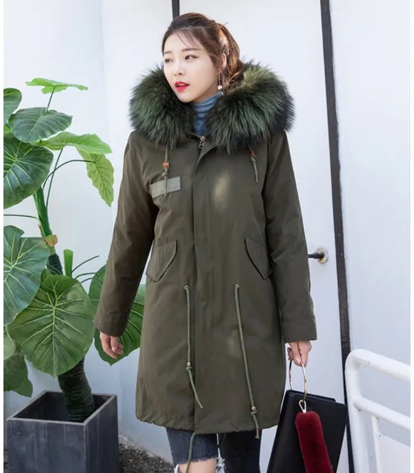 Parka black real