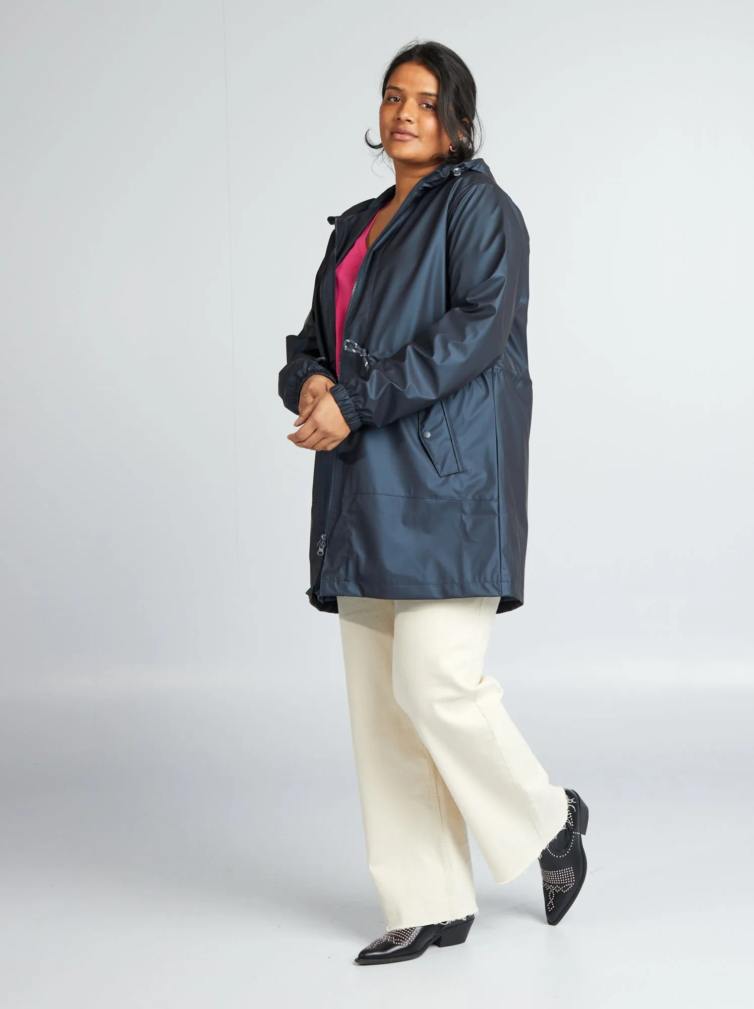 Parka con cappuccio - NERO