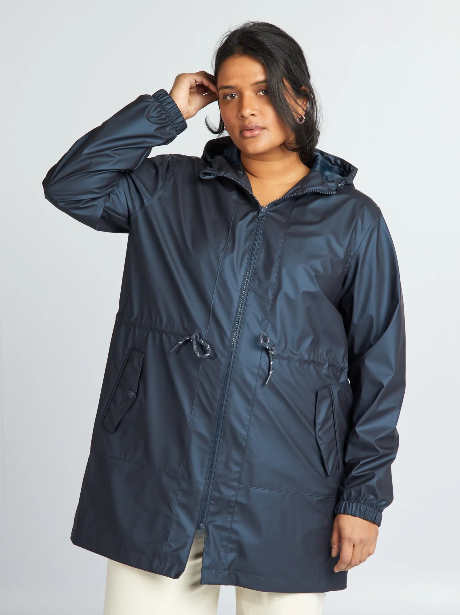 Parka con cappuccio - NERO