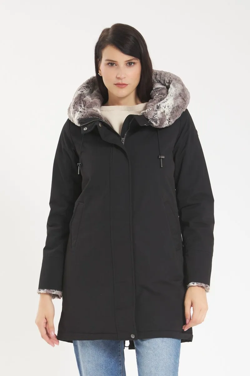 Parka Donna Nero
