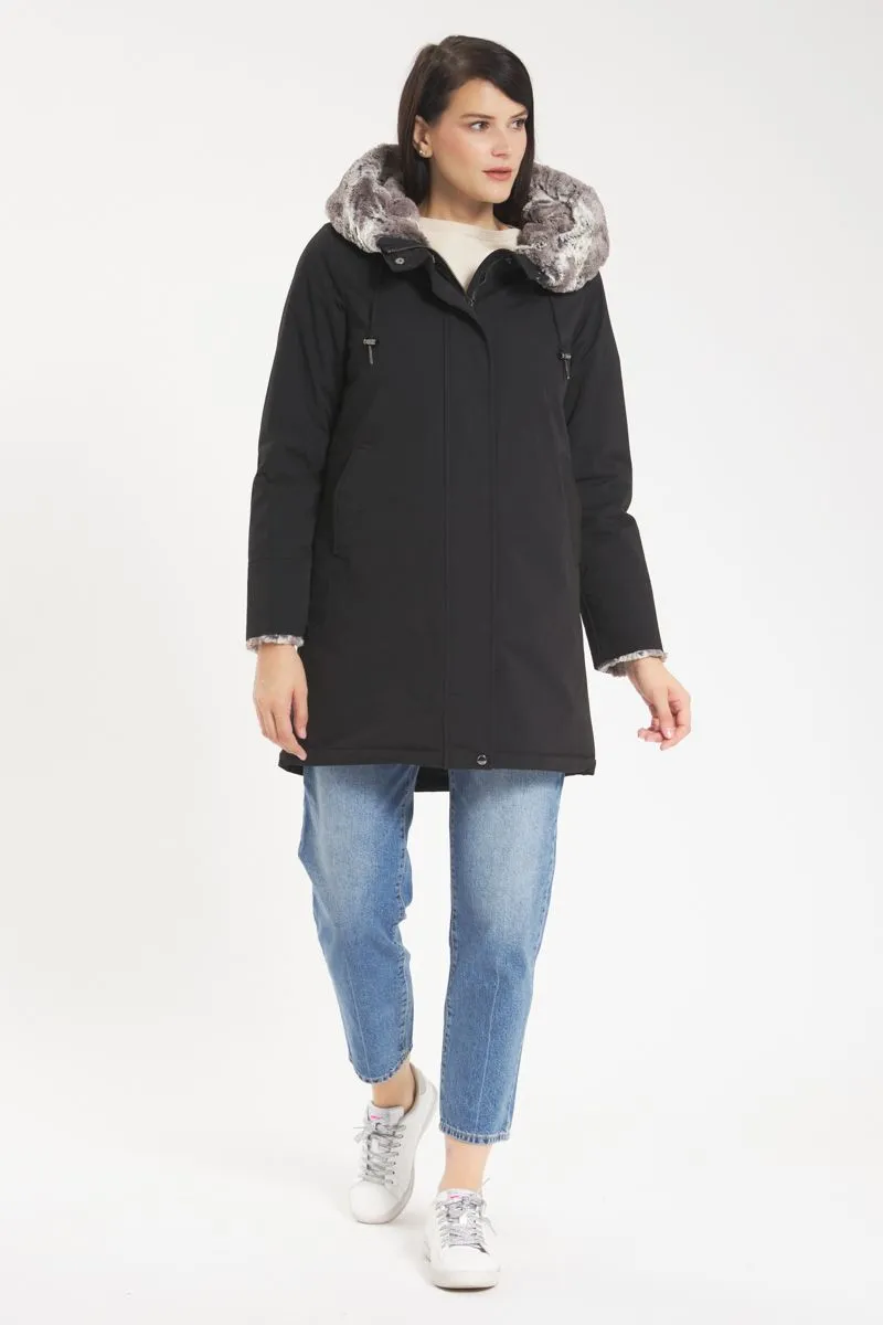 Parka Donna Nero