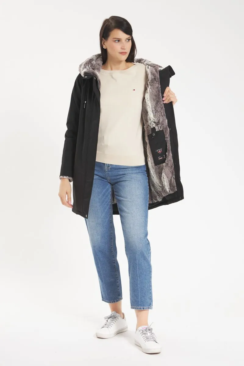 Parka Donna Nero