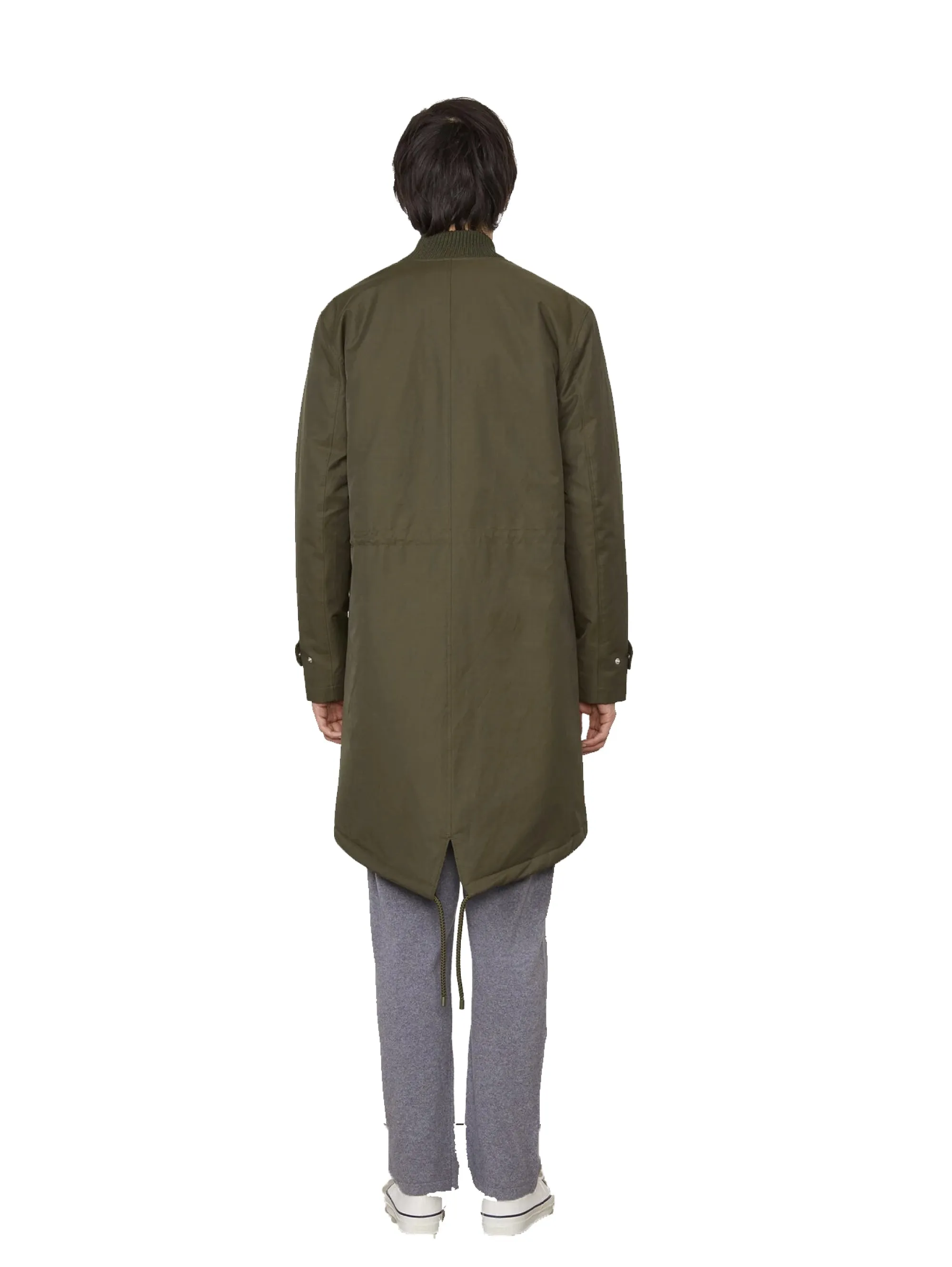 Parka in Cotone Idrorepellente Verde