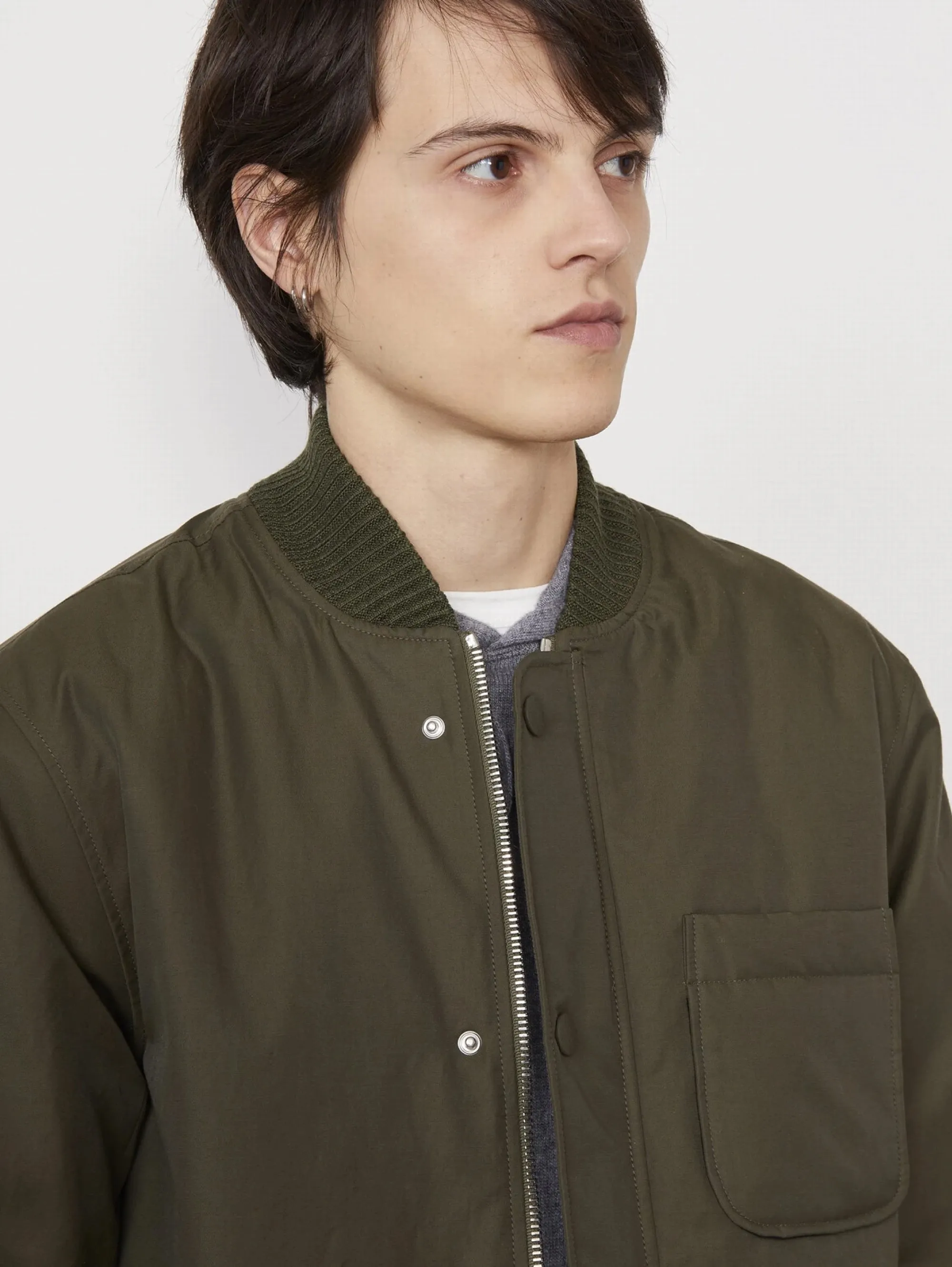 Parka in Cotone Idrorepellente Verde