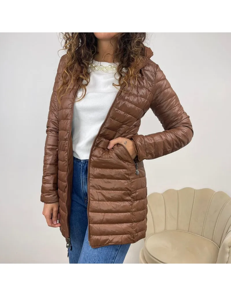 PARKA REVERSIBILE MARRONE