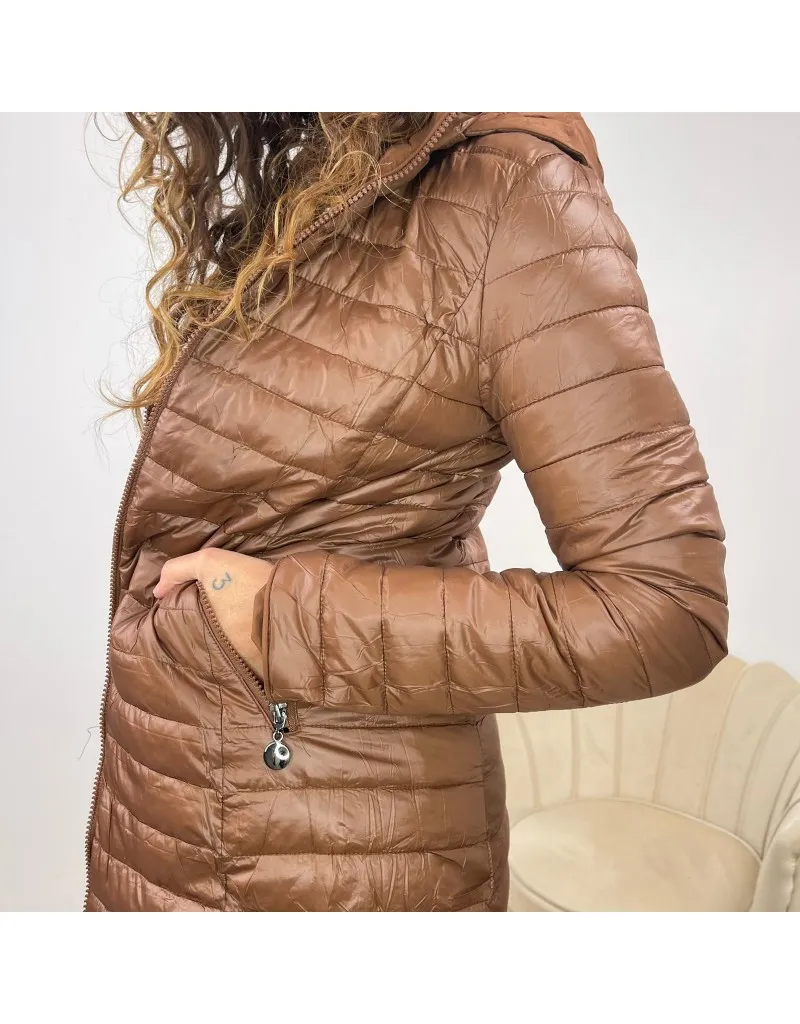 PARKA REVERSIBILE MARRONE