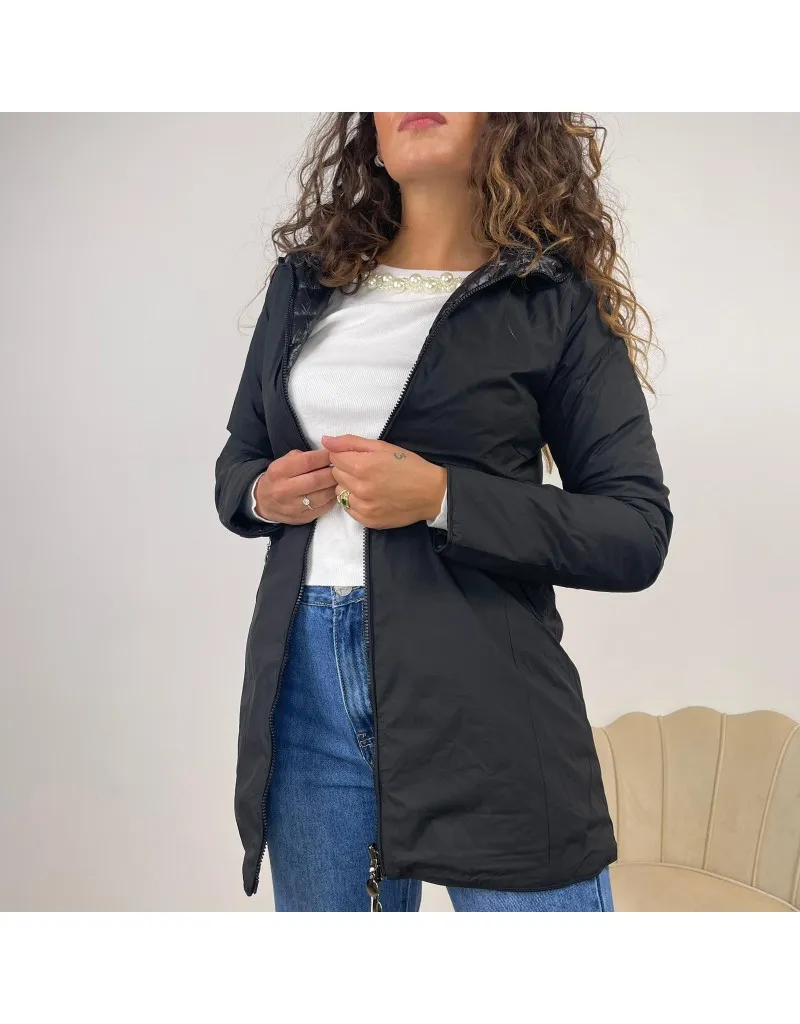 PARKA REVERSIBILE NERO