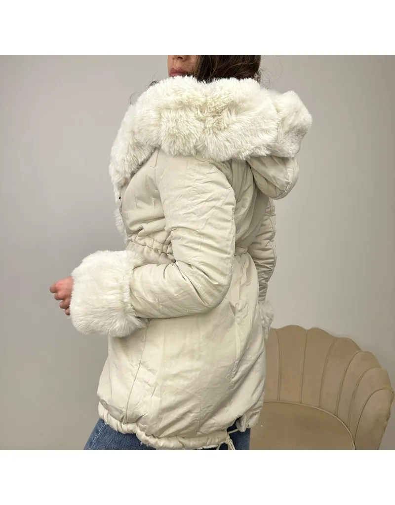 PARKA REVERSIBILE PANNA