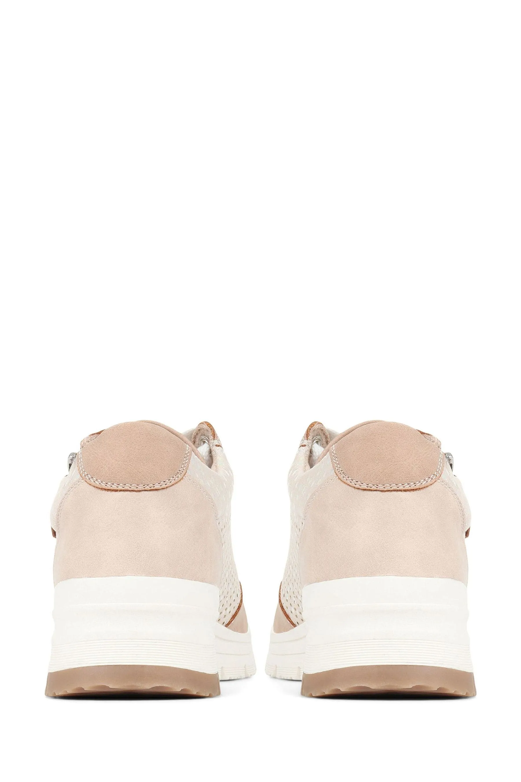 Pavers Grey Chunky Lace-Up Trainers    