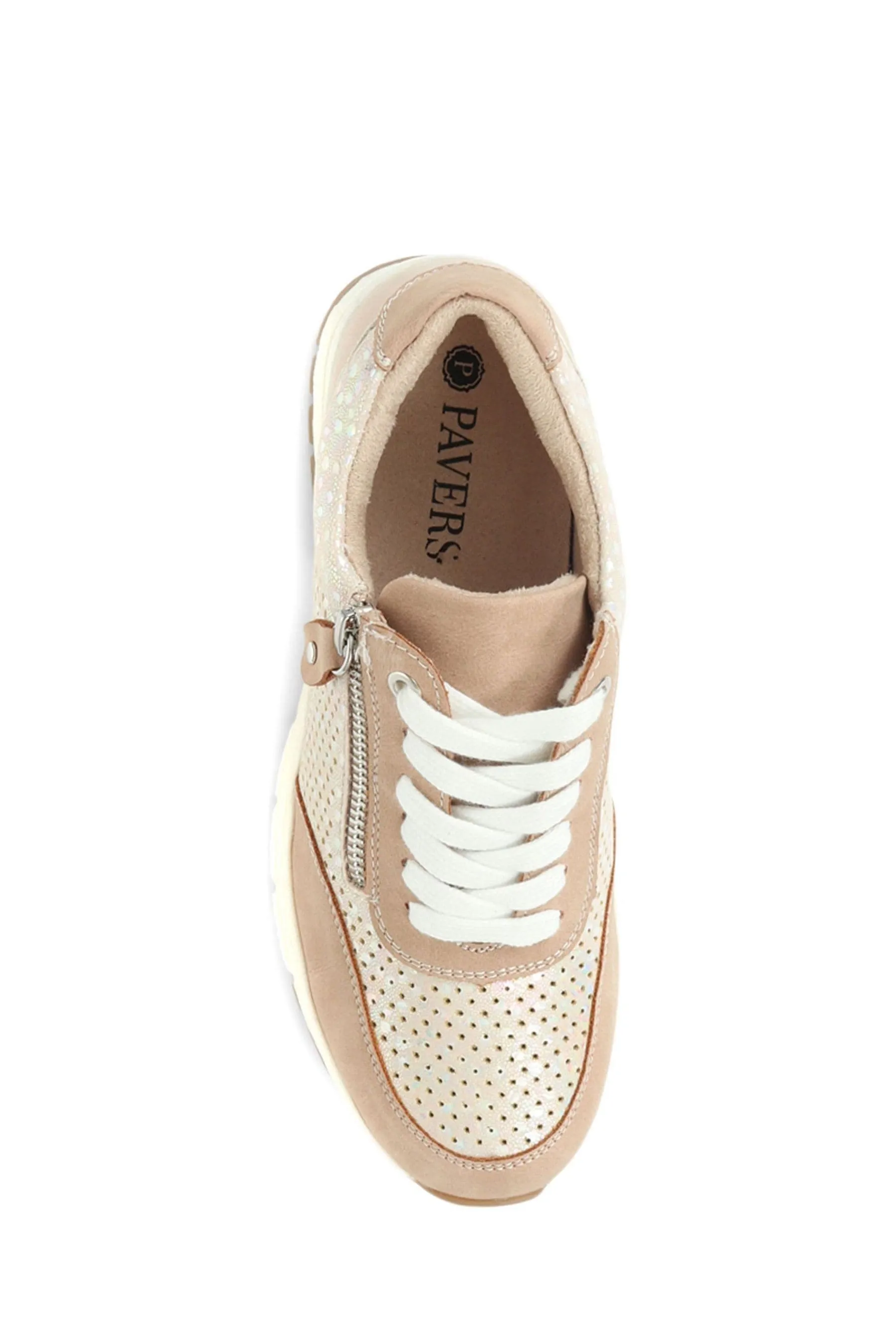 Pavers Grey Chunky Lace-Up Trainers    