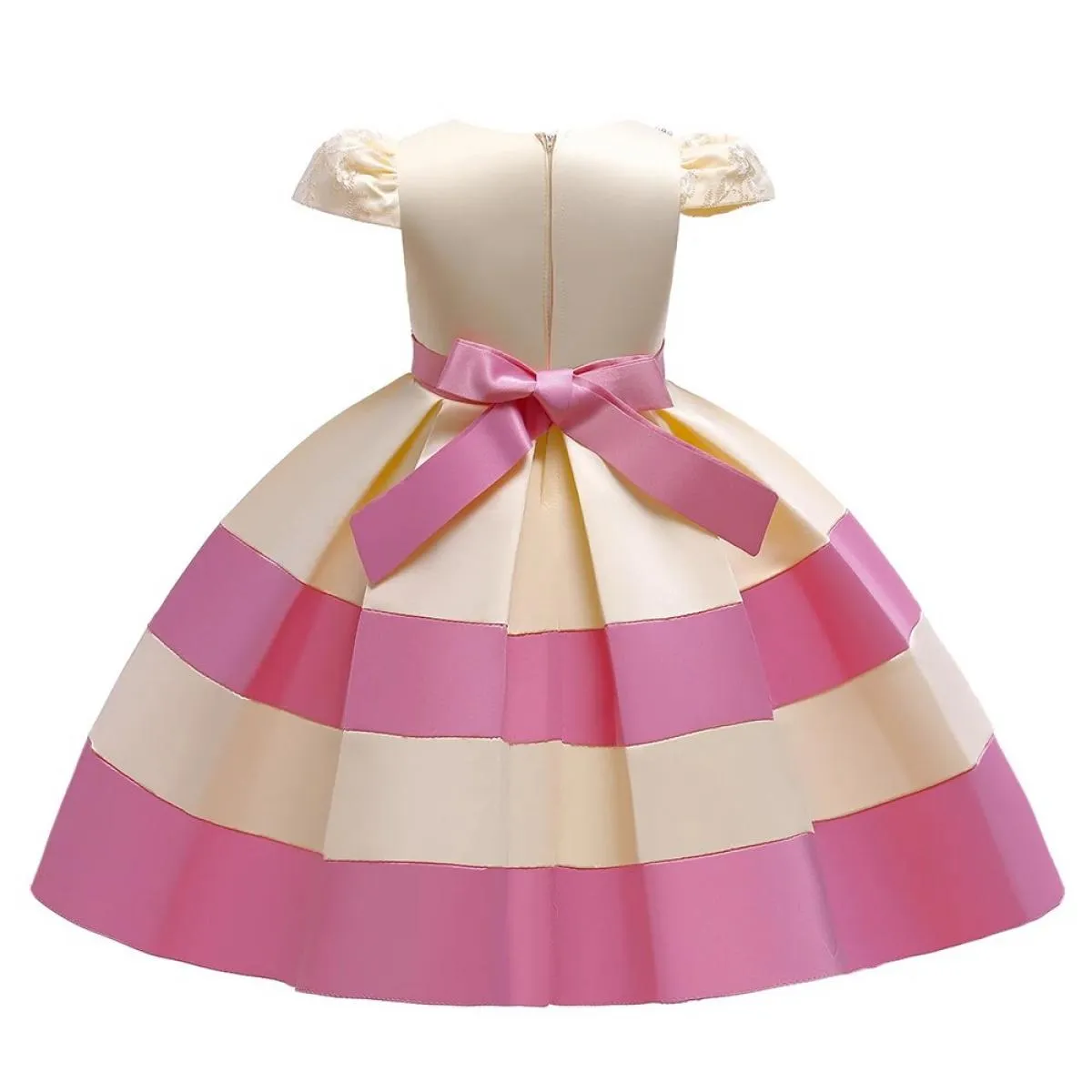Perline da principessa per ragazze Bowknot Abiti per bambini per ragazze Costume Natale Flower Girls Matrimonio Abito da princip