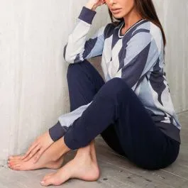 pigiama punto milano girocollo 5166 everest donna jadea 
