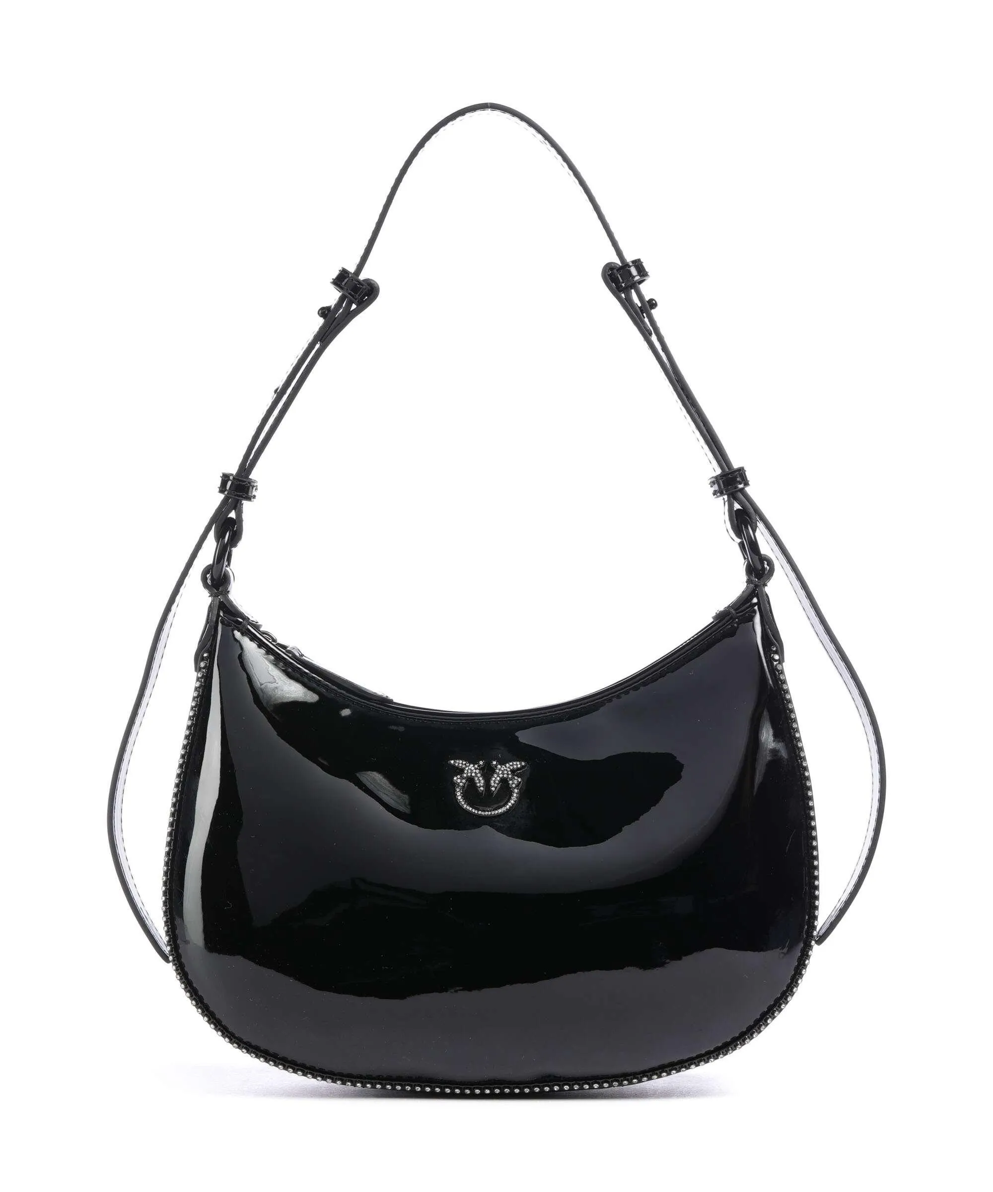  Pinko Half Moon Mini Borsa a spalla poliuretano, poliestere nero  