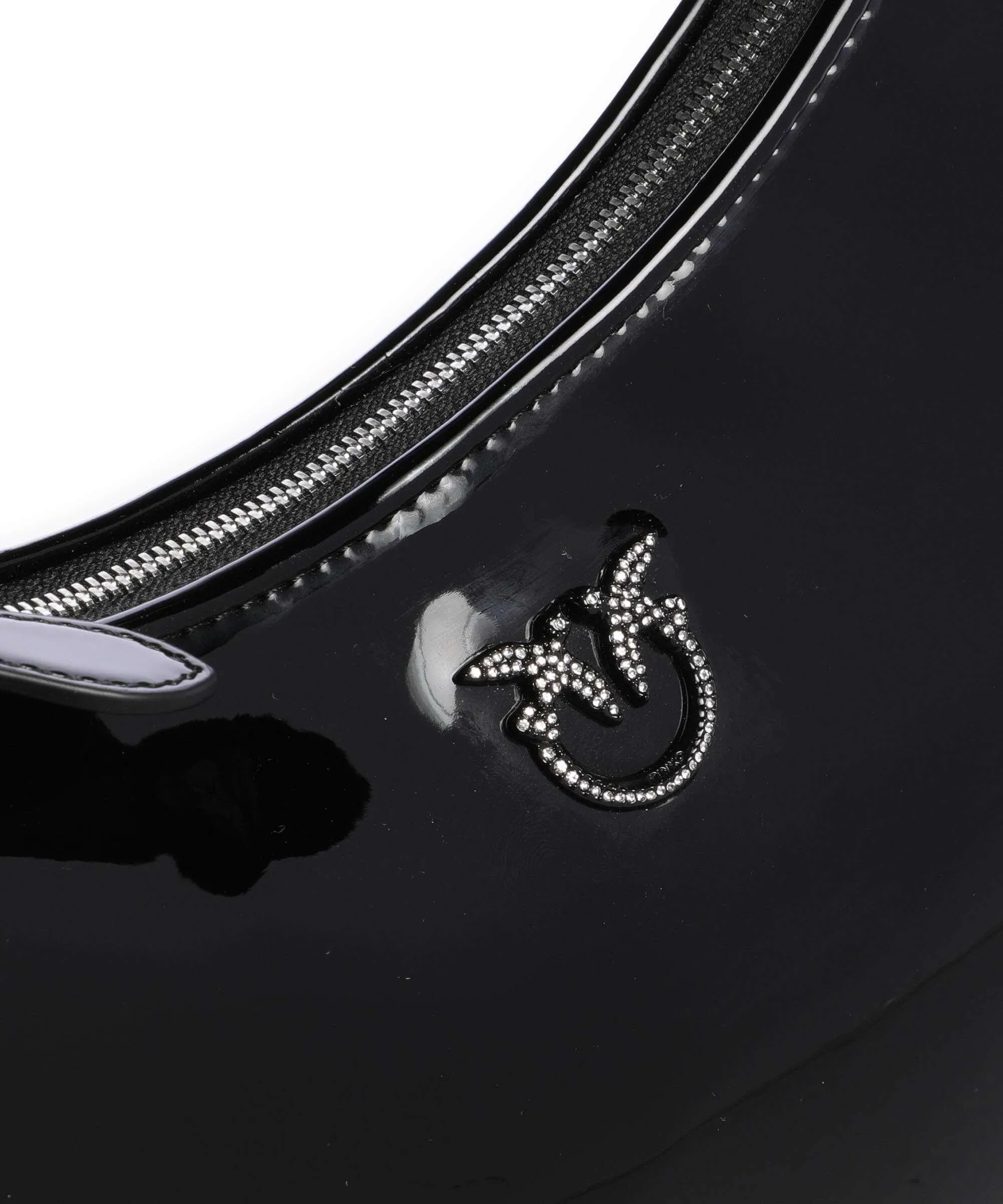  Pinko Half Moon Mini Borsa a spalla poliuretano, poliestere nero  