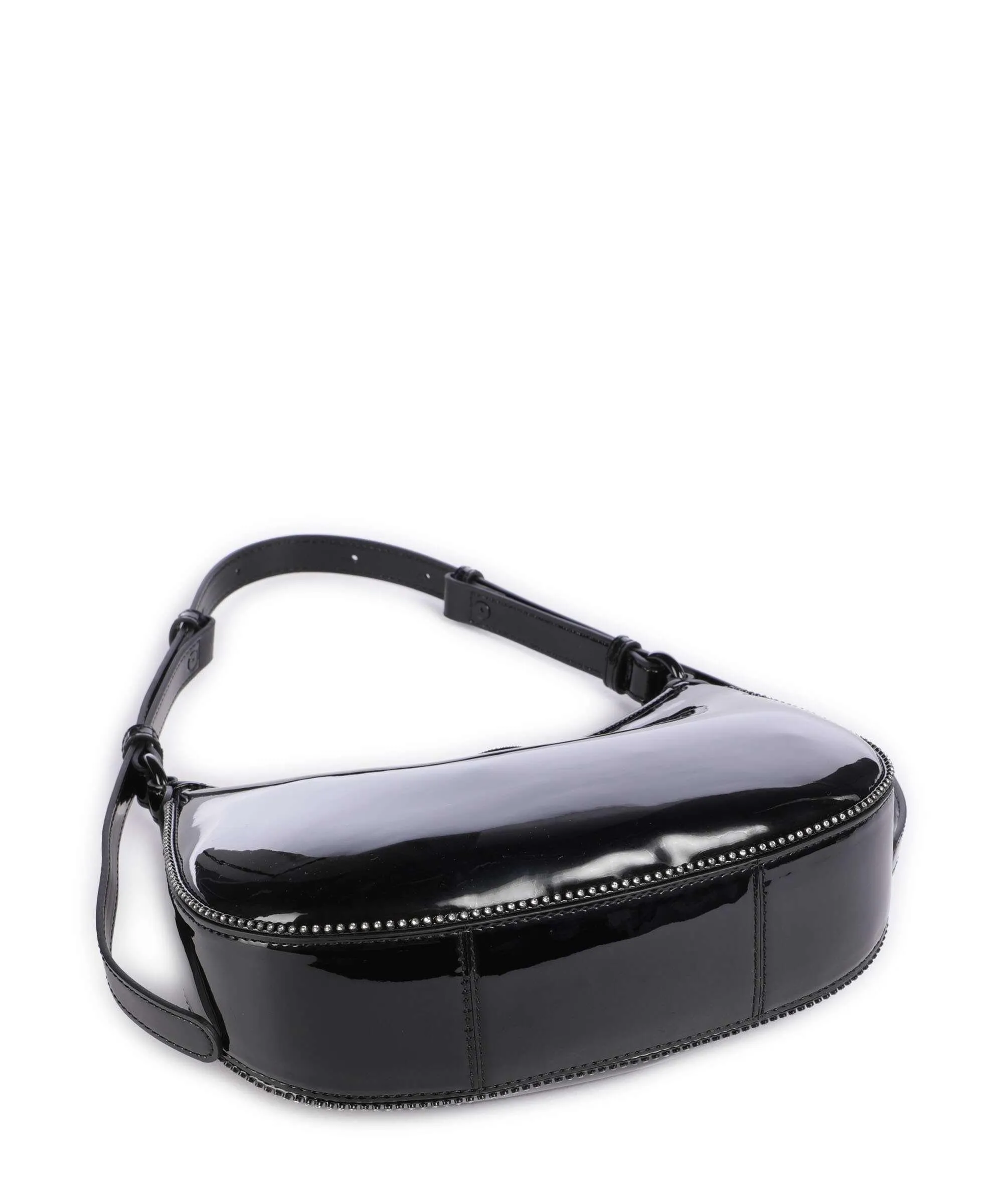  Pinko Half Moon Mini Borsa a spalla poliuretano, poliestere nero  