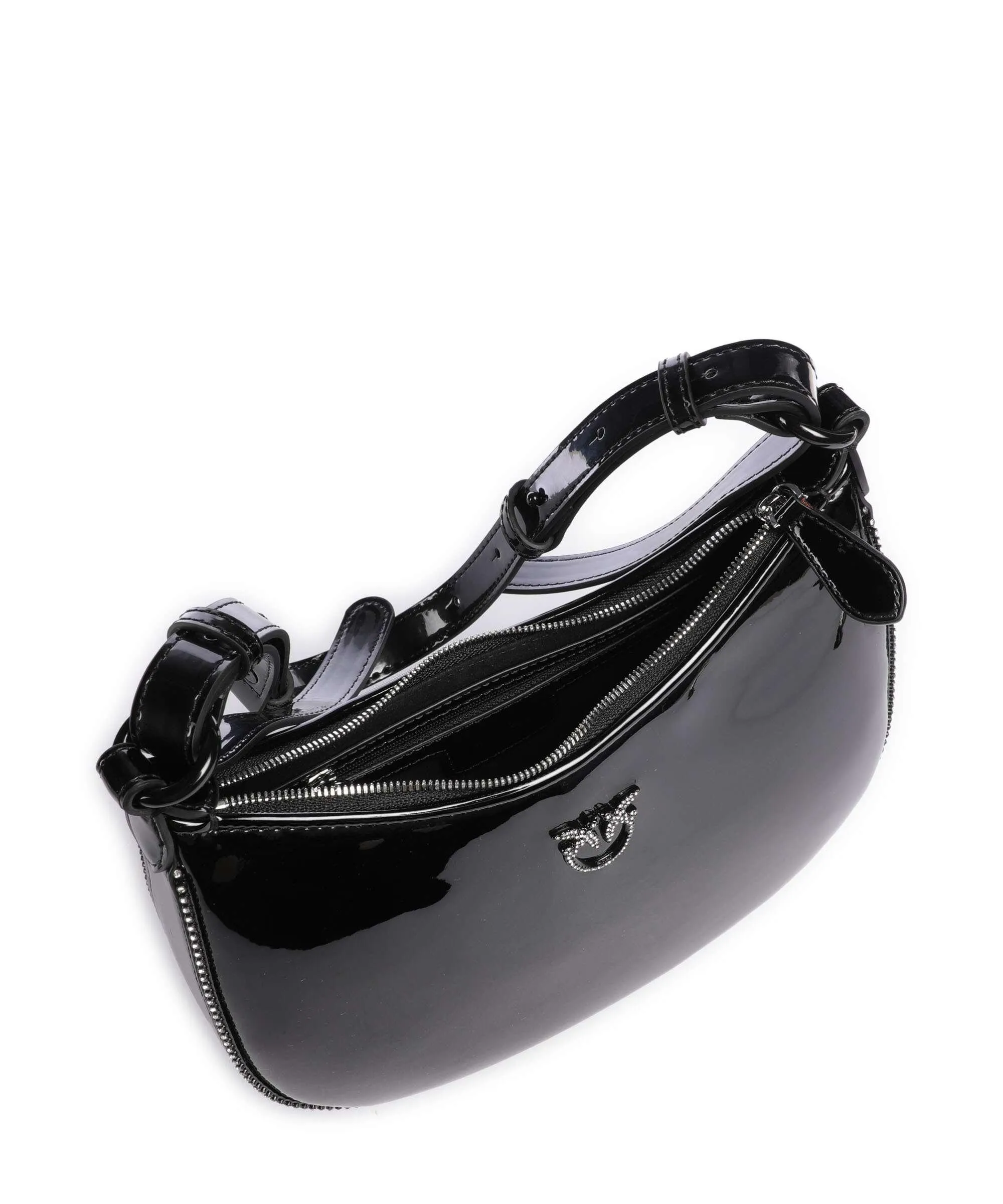  Pinko Half Moon Mini Borsa a spalla poliuretano, poliestere nero  
