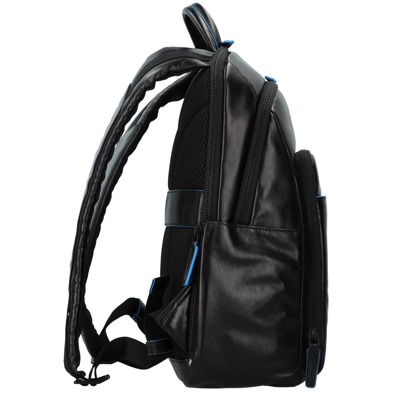 Piquadro Zaino blu quadrato Revamp RFID in pelle 39 cm Scomparto per laptop