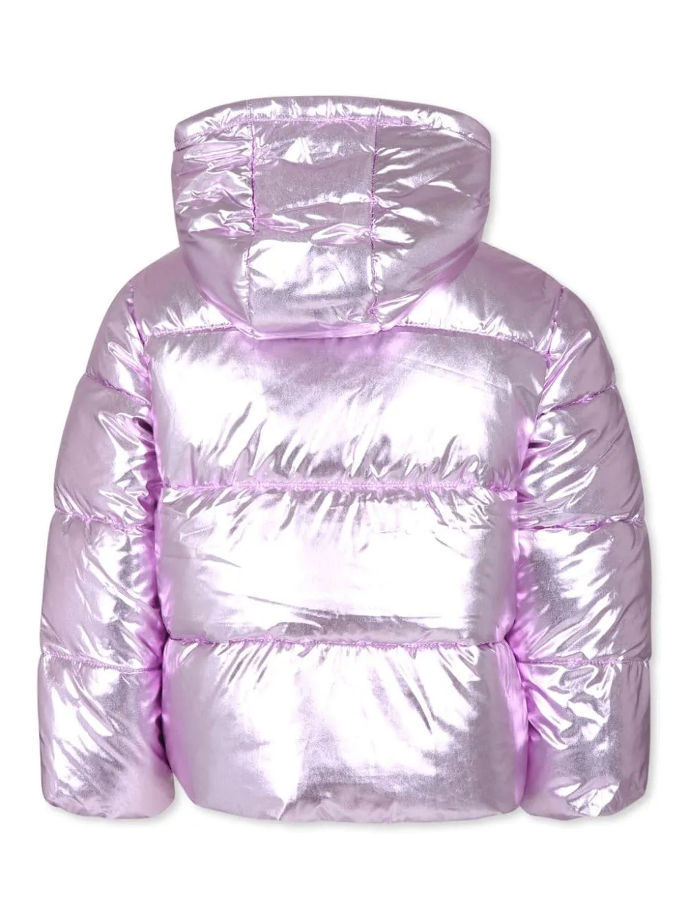 Piumino lilla per bambina con applicazione logo sul davanti Stella McCartney Kids
