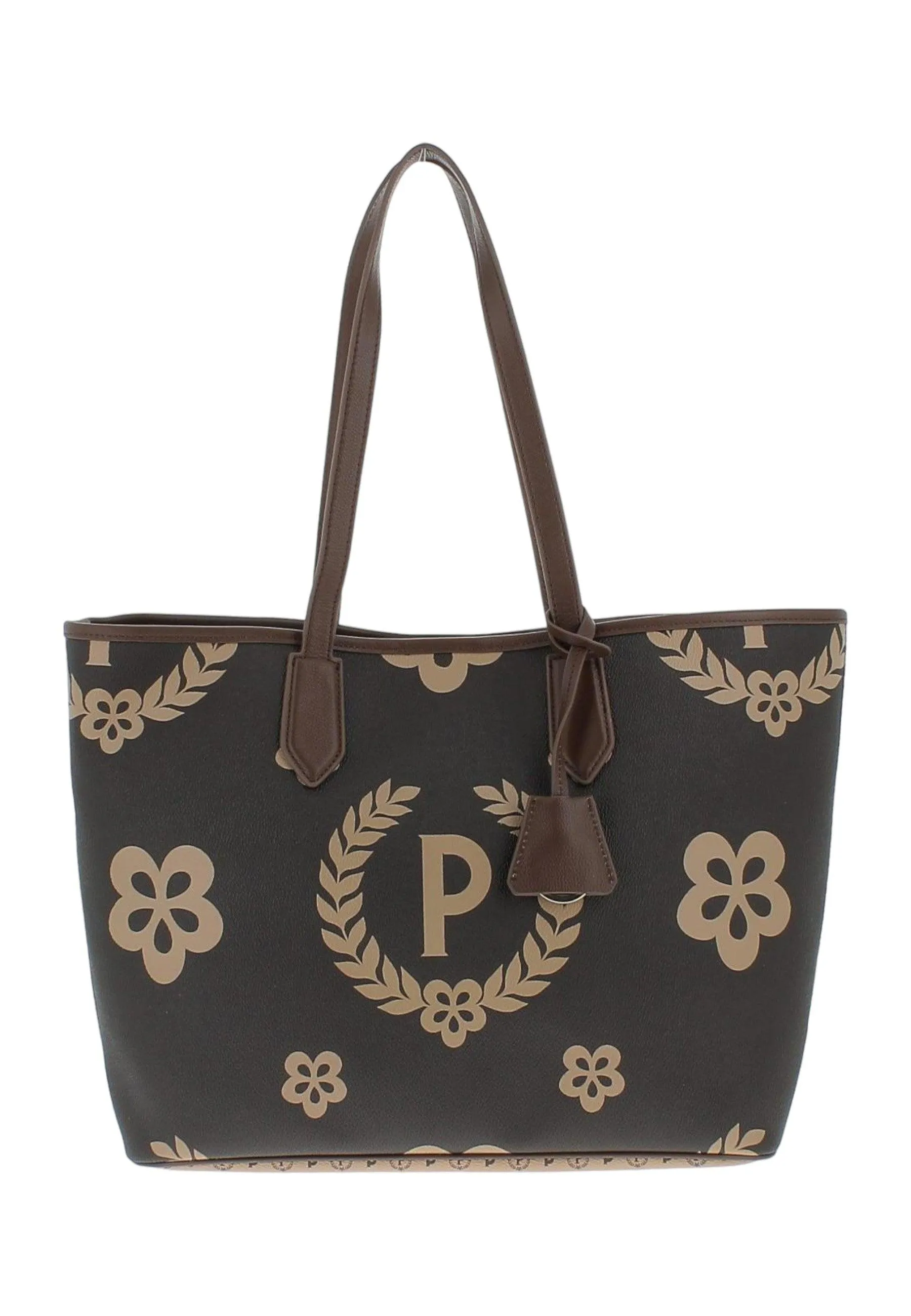 POLLINI Borsa Tote Donna Marrone Crema TE8427PP06Q1E11A
