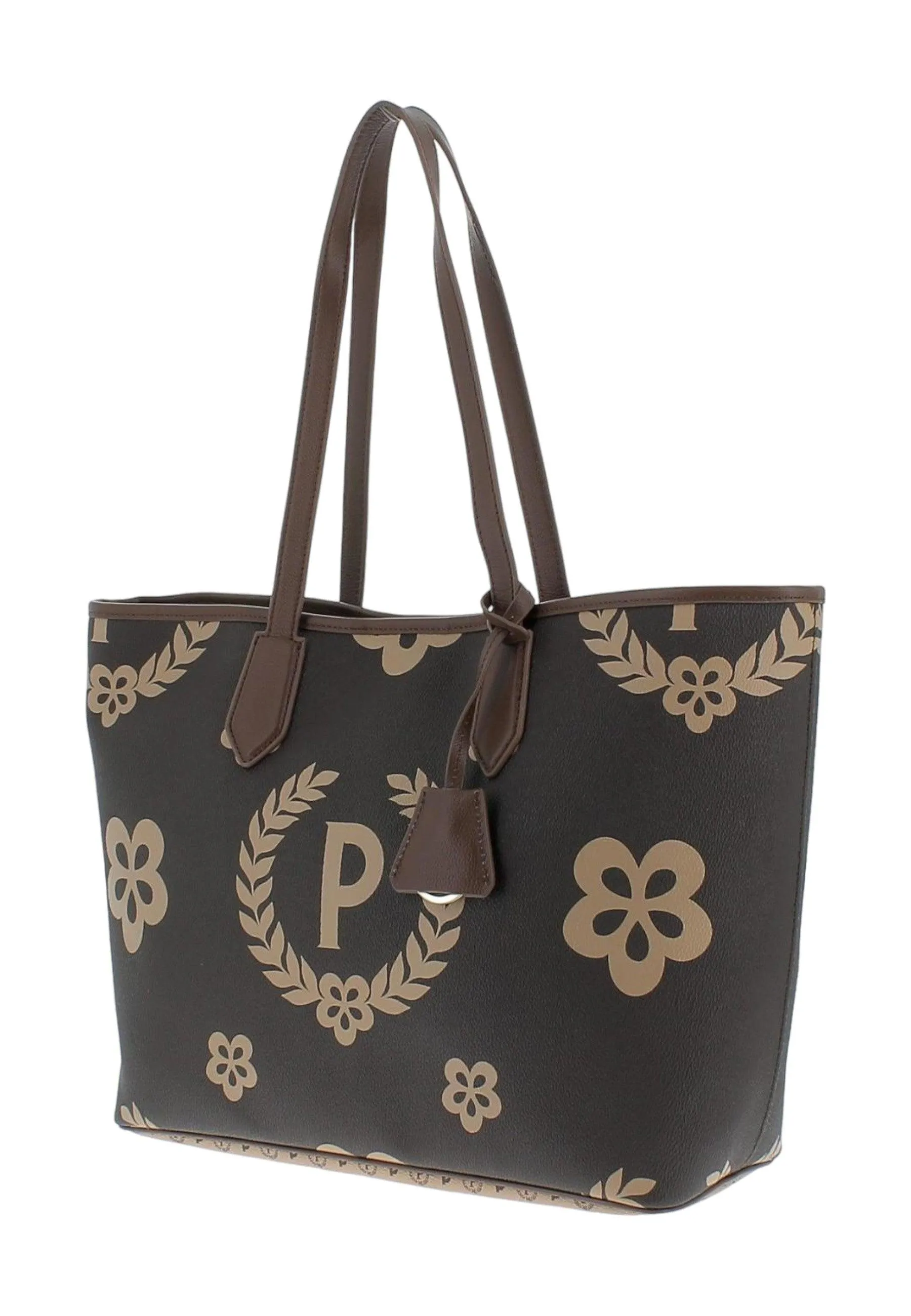 POLLINI Borsa Tote Donna Marrone Crema TE8427PP06Q1E11A