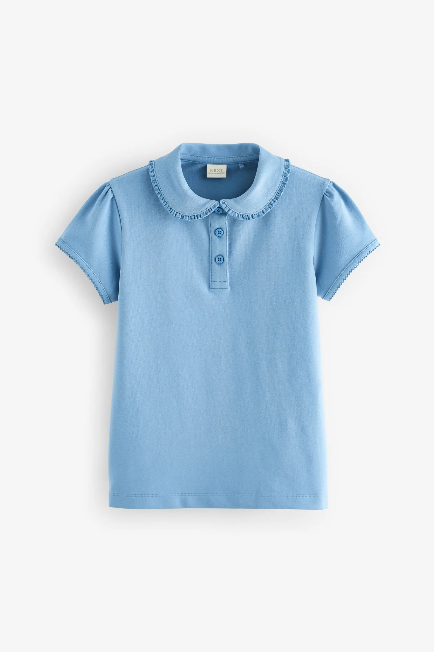 Polo da scuola con colletto a Stretch in cotone 2 confezione (3-16anni)    