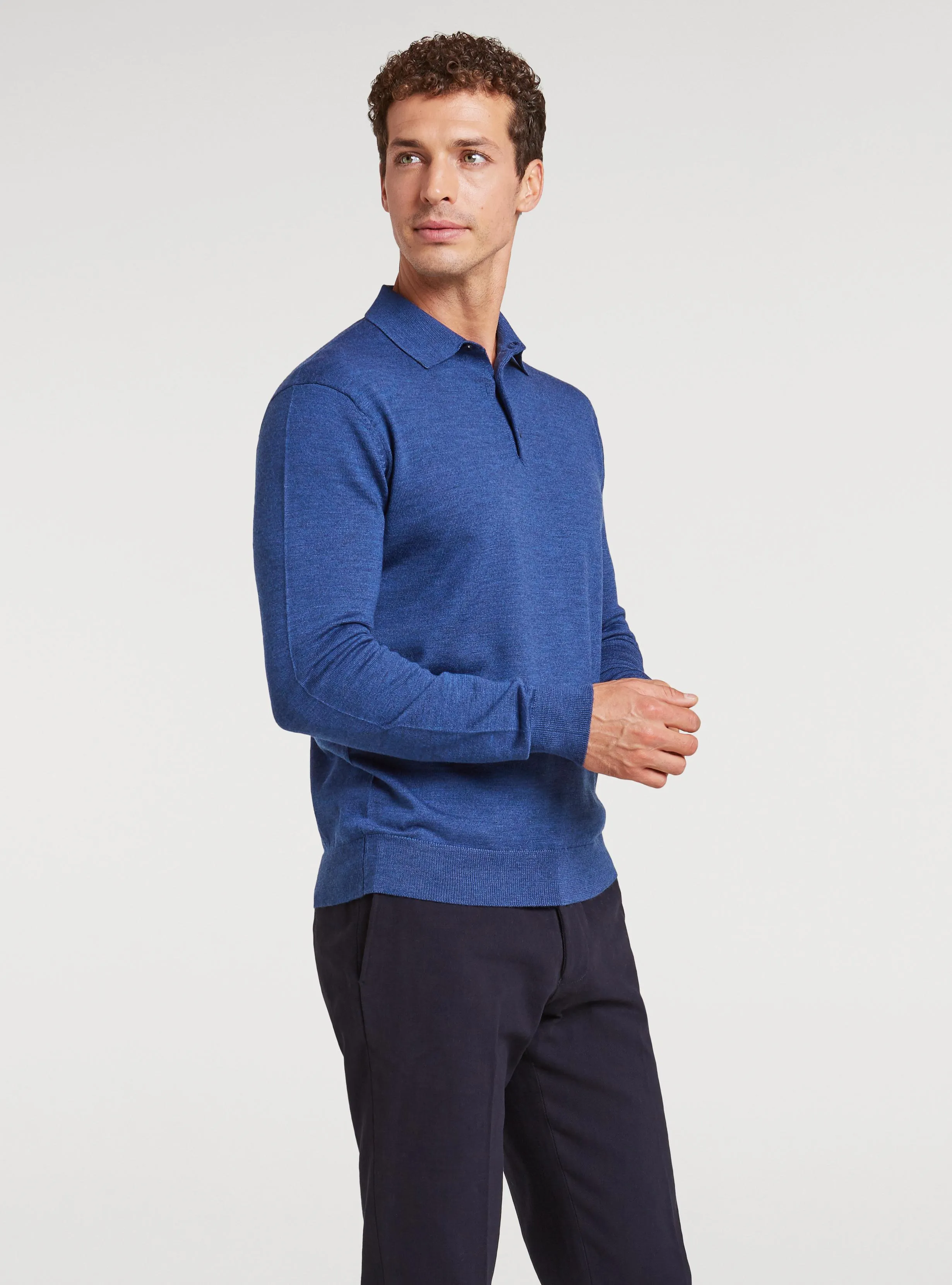   Polo in pura lana merino      
