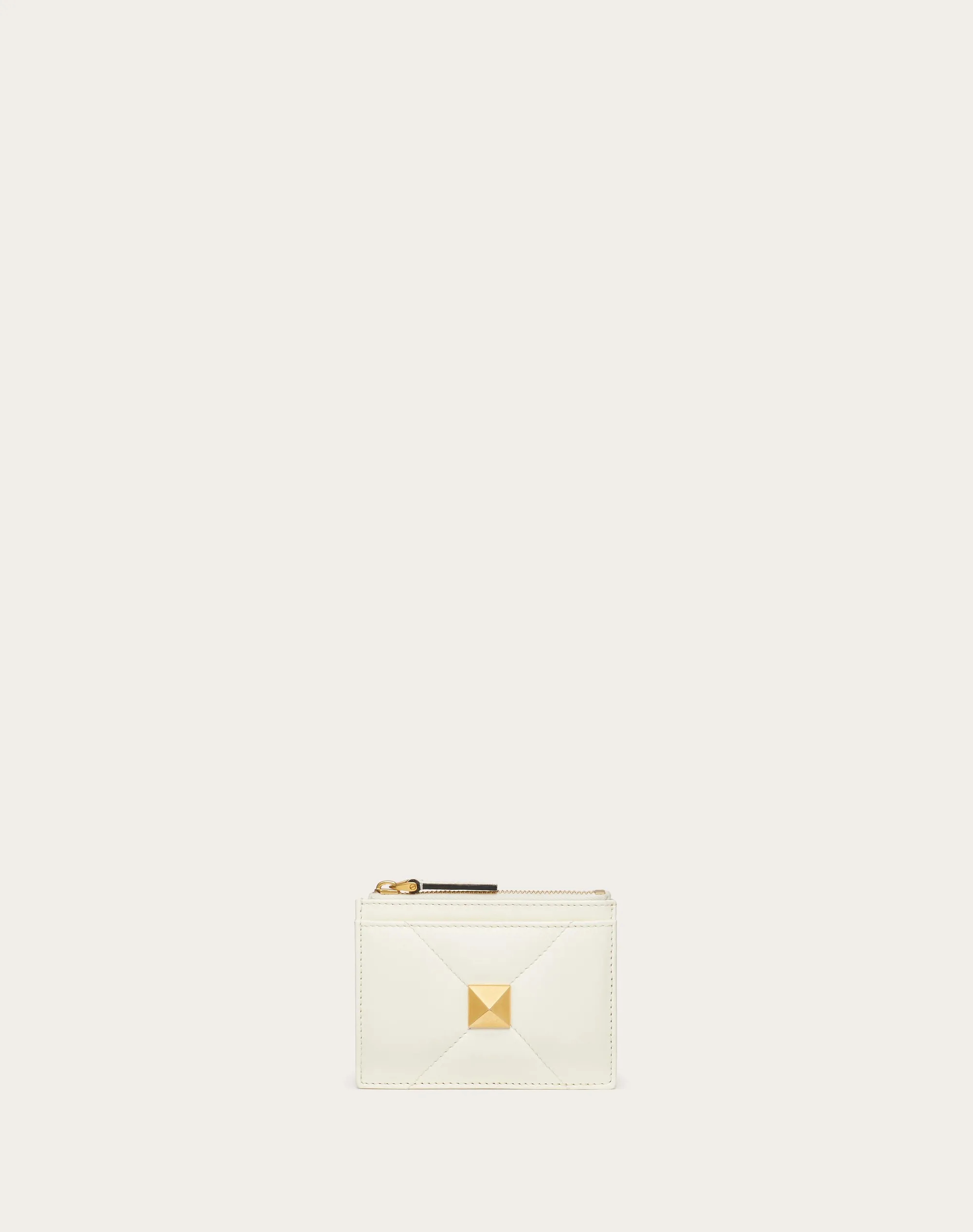 PORTACARTE CON ZIP ROMAN STUD IN NAPPA