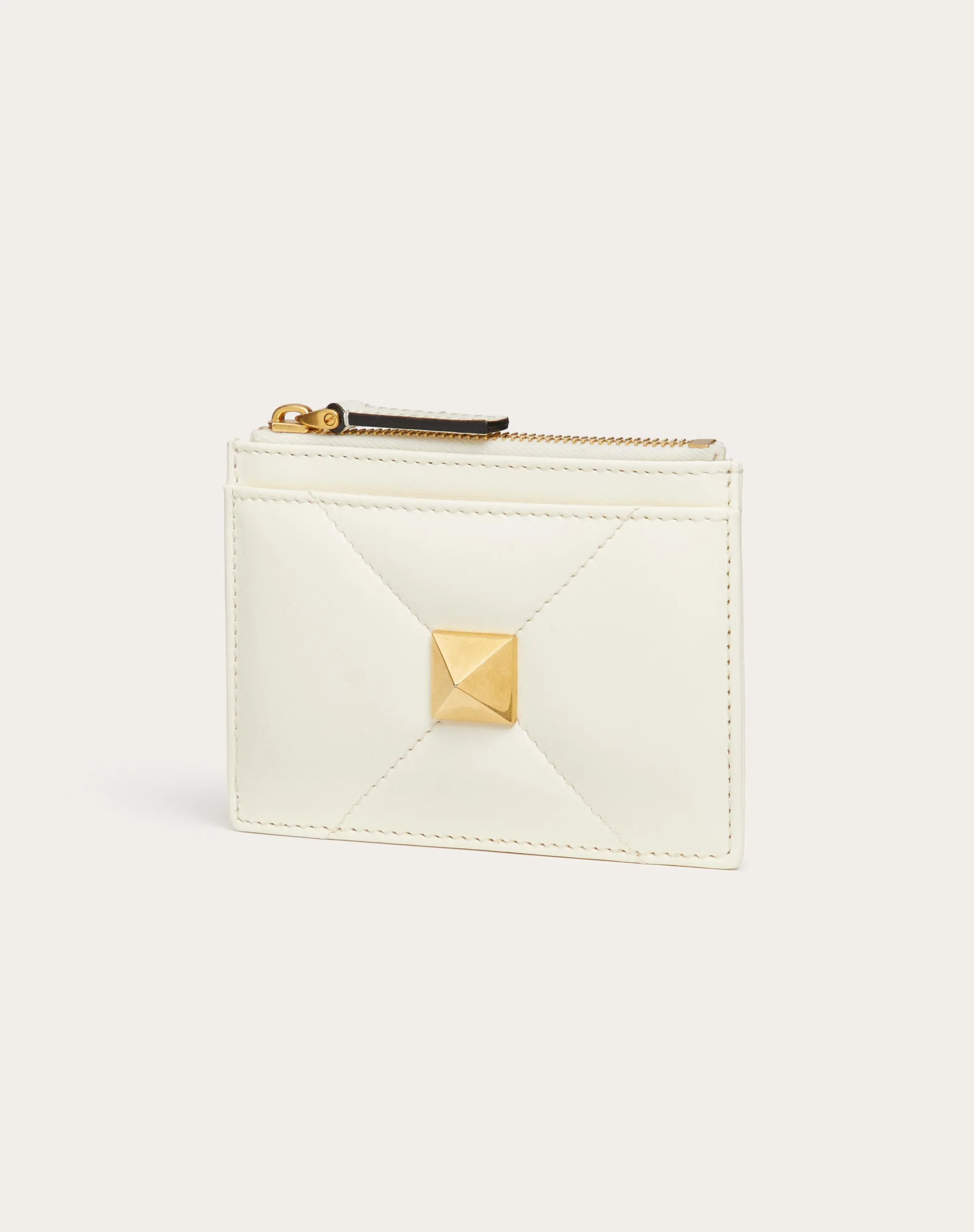 PORTACARTE CON ZIP ROMAN STUD IN NAPPA