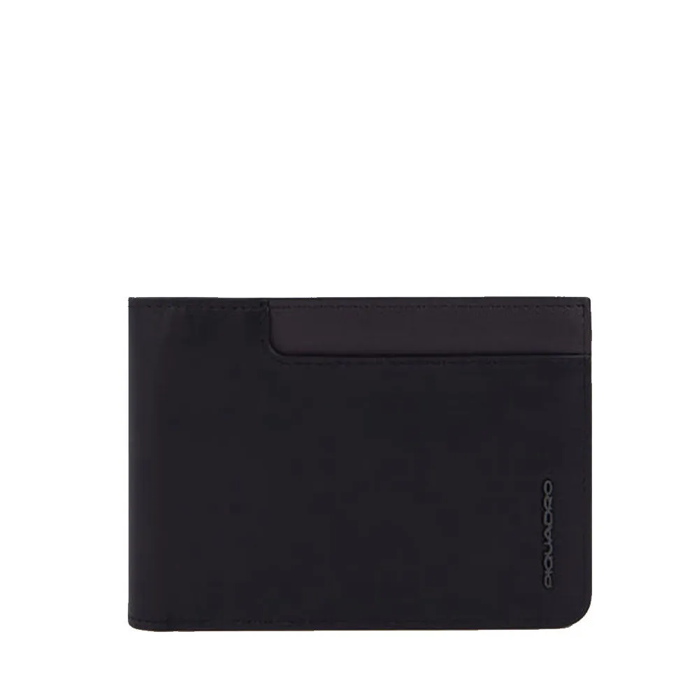 Portafoglio Uomo con Pattina PIQUADRO in Pelle Nera - PU1392W122R